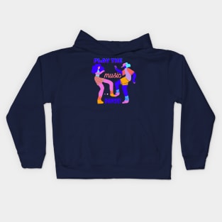 Play the music and let's dance Kids Hoodie